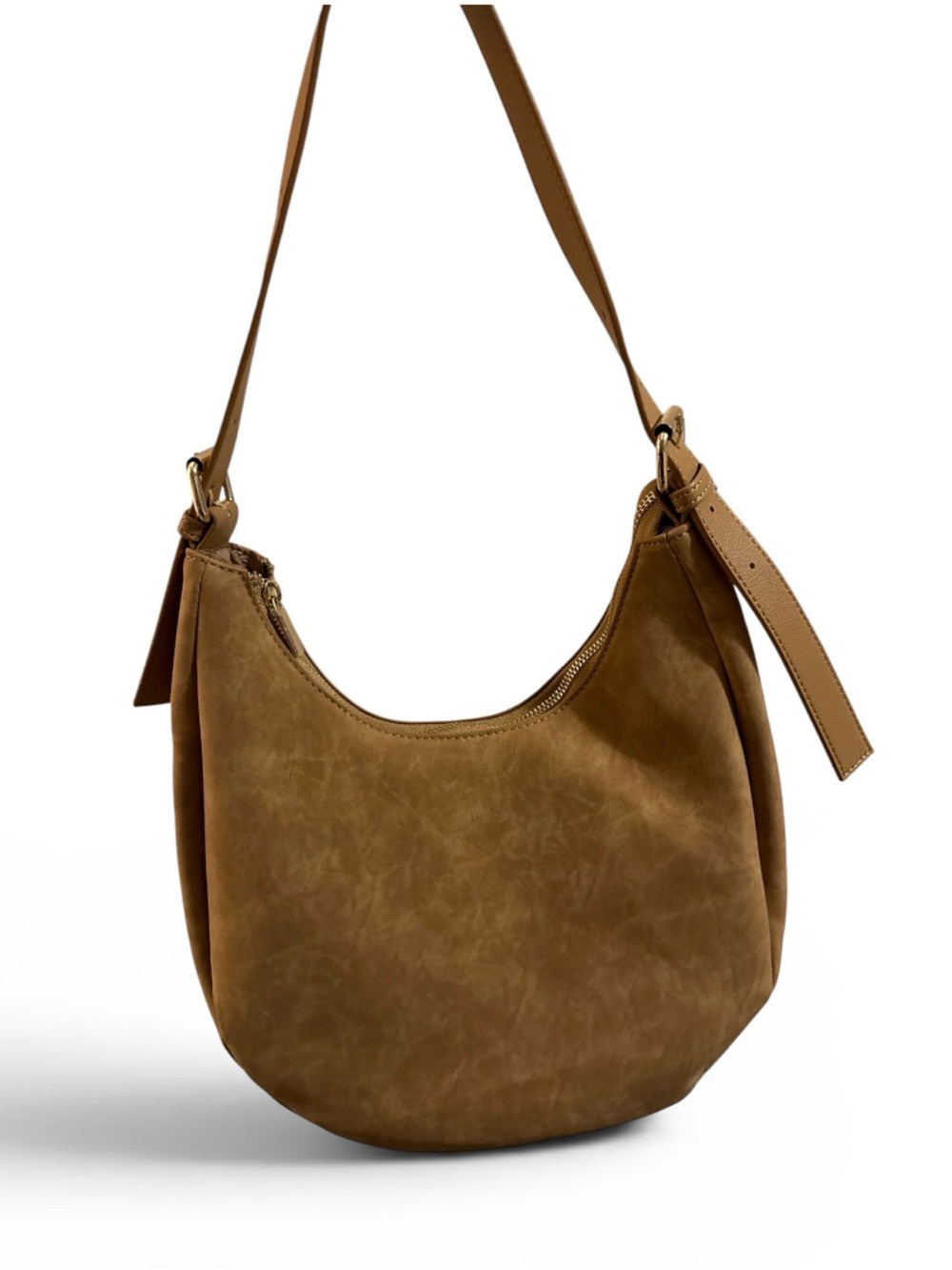 4th and Reckless Sleek Hobo Shoulder Bag in Brown